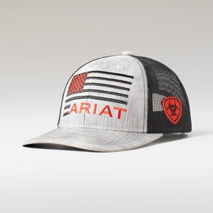 Ariat Embossed Flag Cap Grise Enfant | FNM-08173315