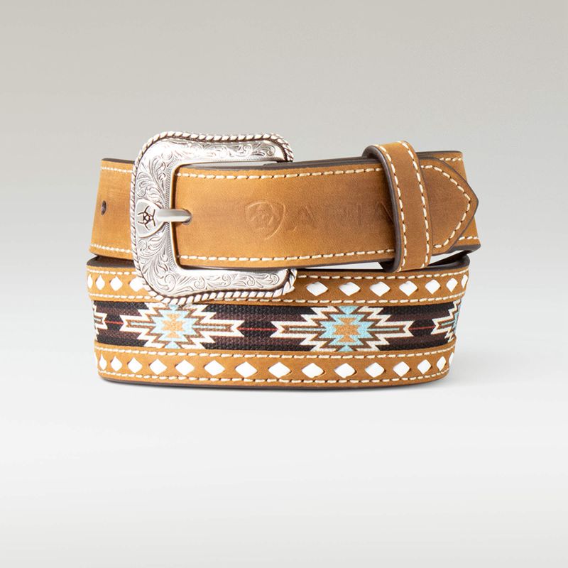 Ariat Southwest Diamond Belt Marron Enfant | HMU-19635532