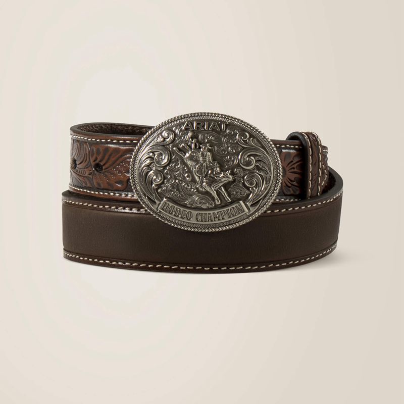 Ariat Rodeo Champ Filigree Belt Marron Enfant | SCT-25280397