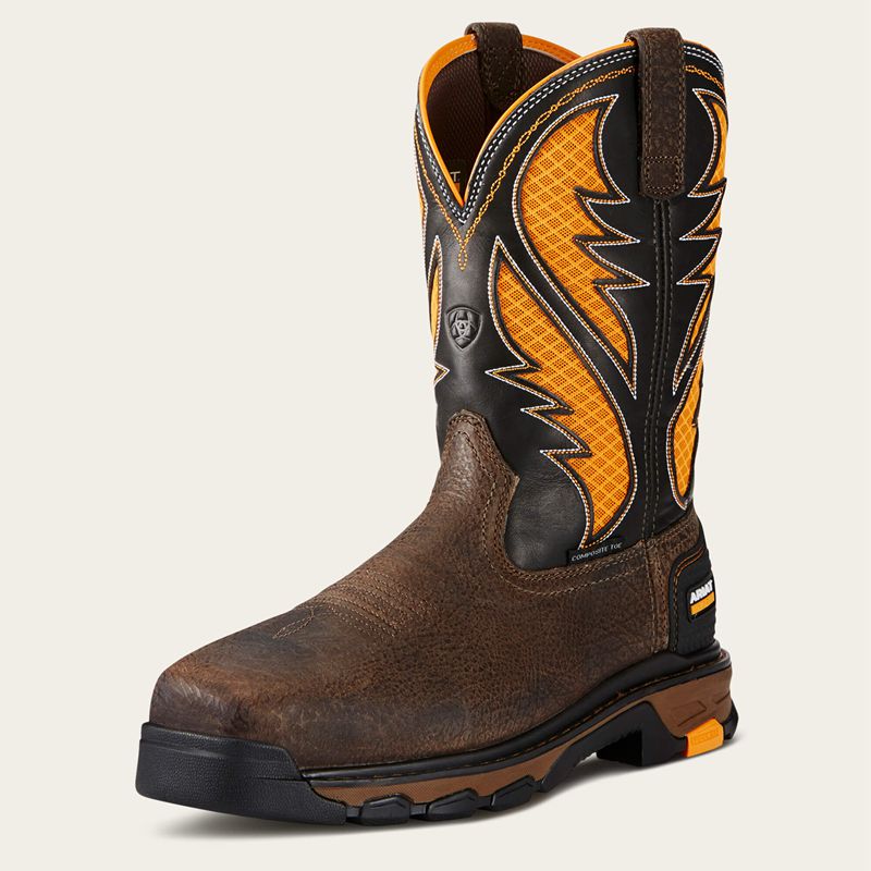 Ariat Intrepid Venttek Composite Toe Work Boot Marron Homme | JSV-09898904