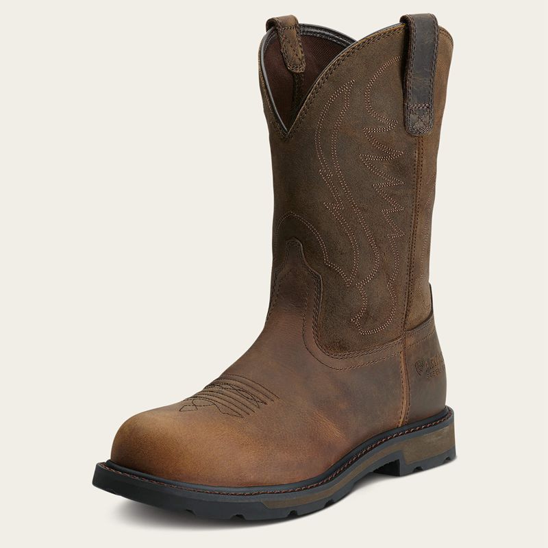 Ariat Groundbreaker Steel Toe Work Boot Marron Homme | UFL-89038661