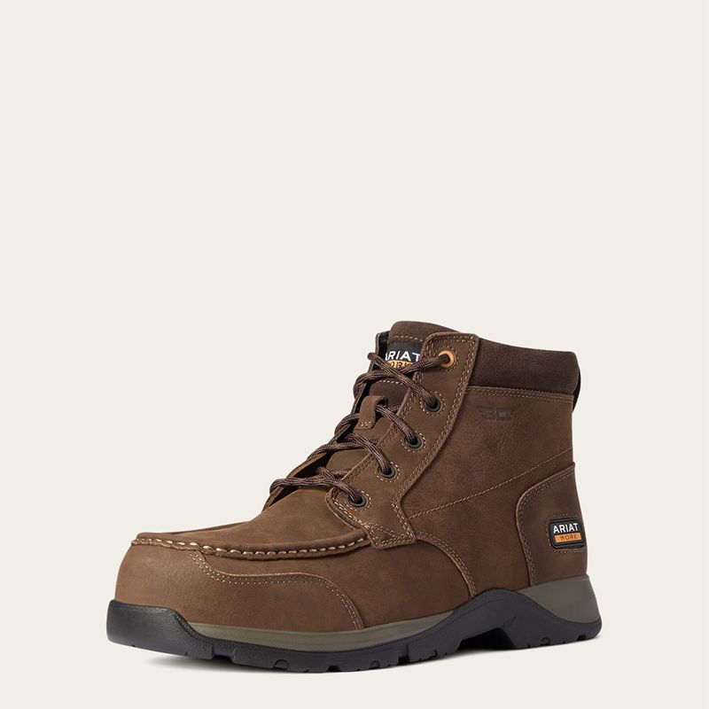 Ariat Edge Lte Chukka Static Dissipating Composite Toe Work Boot Marron Foncé Homme | FTC-70295900