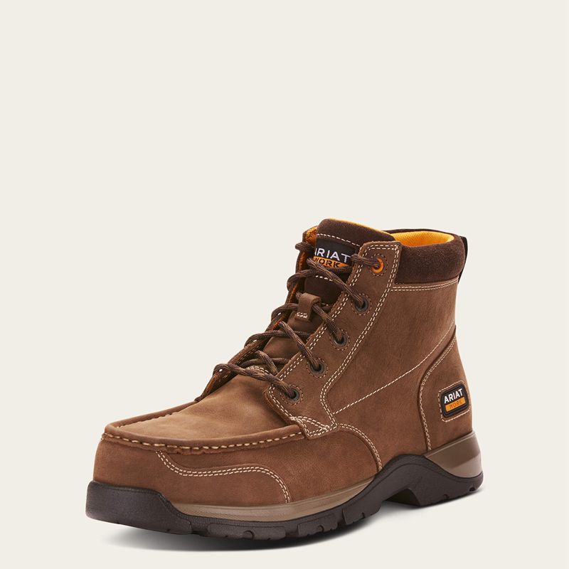 Ariat Edge Lte Chukka Composite Toe Work Boot Marron Foncé Homme | WZW-40037918