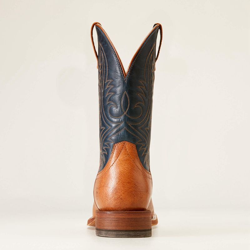 Ariat Paxton Pro Cowboy Boot Antique Tan Smooth Quill Ostri Homme | OCB-97975436