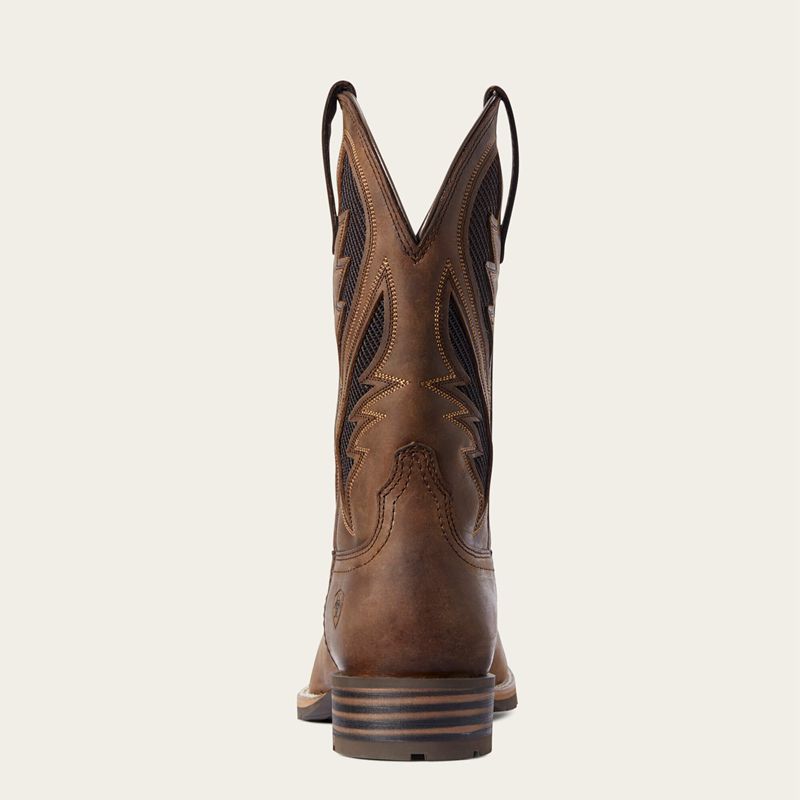 Ariat Hybrid Venttek Western Boot Distressed Tan Homme | ZON-49999133