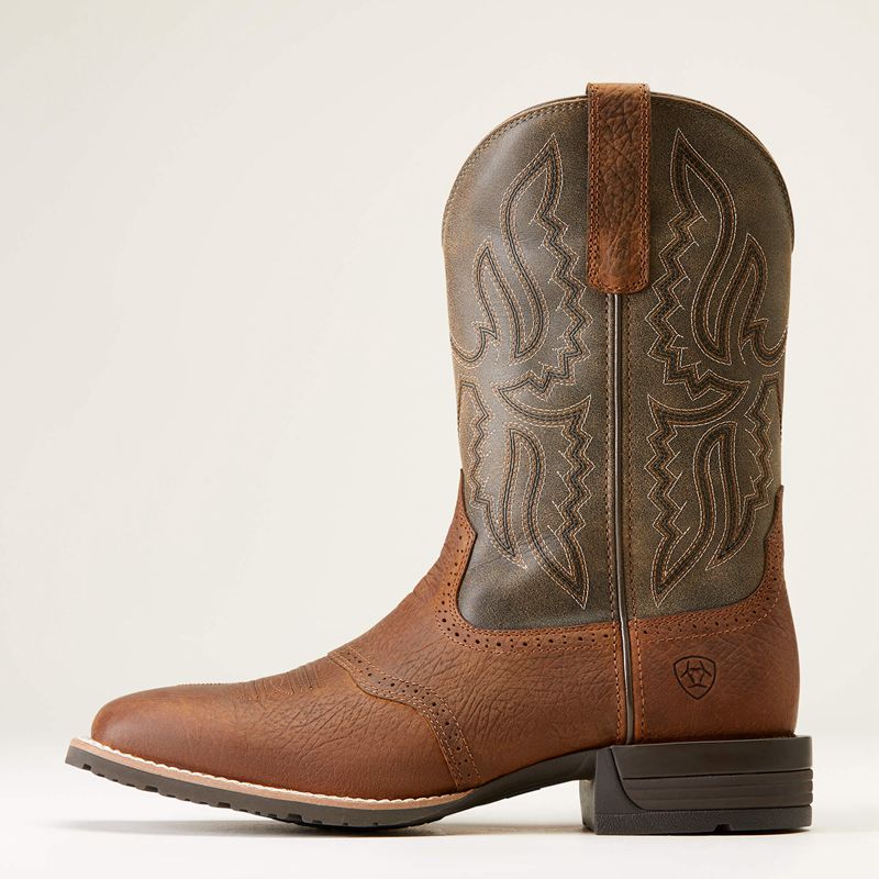 Ariat Hybrid Ranchway Western Boot Earth Homme | QTE-36217993