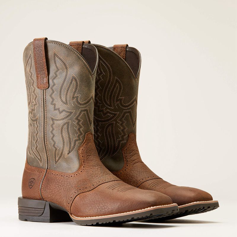 Ariat Hybrid Ranchway Western Boot Earth Homme | QTE-36217993