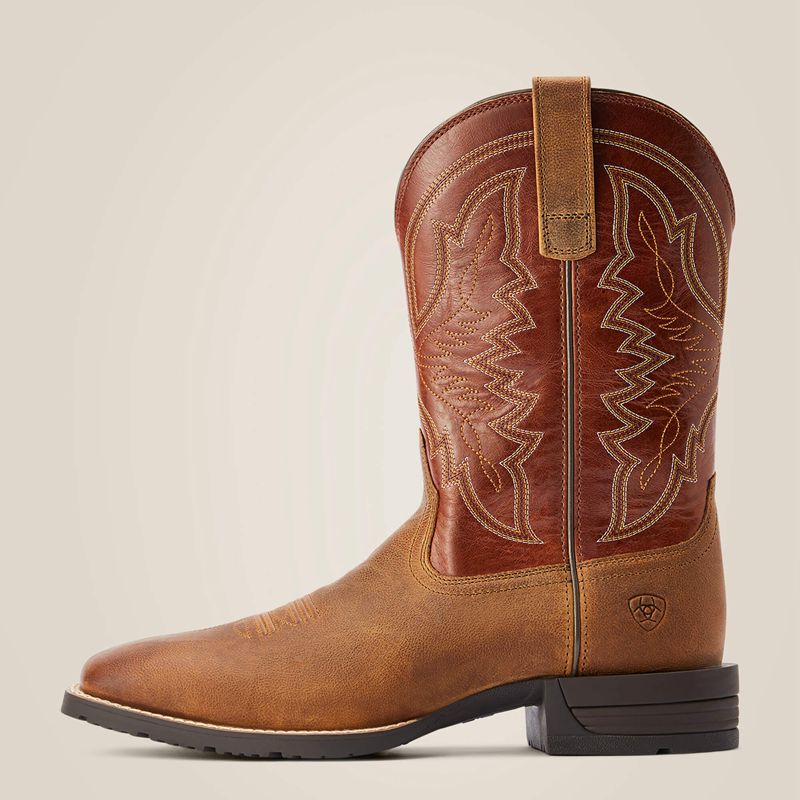 Ariat Hybrid Ranchwork Western Boot Sorrel Crunch Homme | WIT-56781940