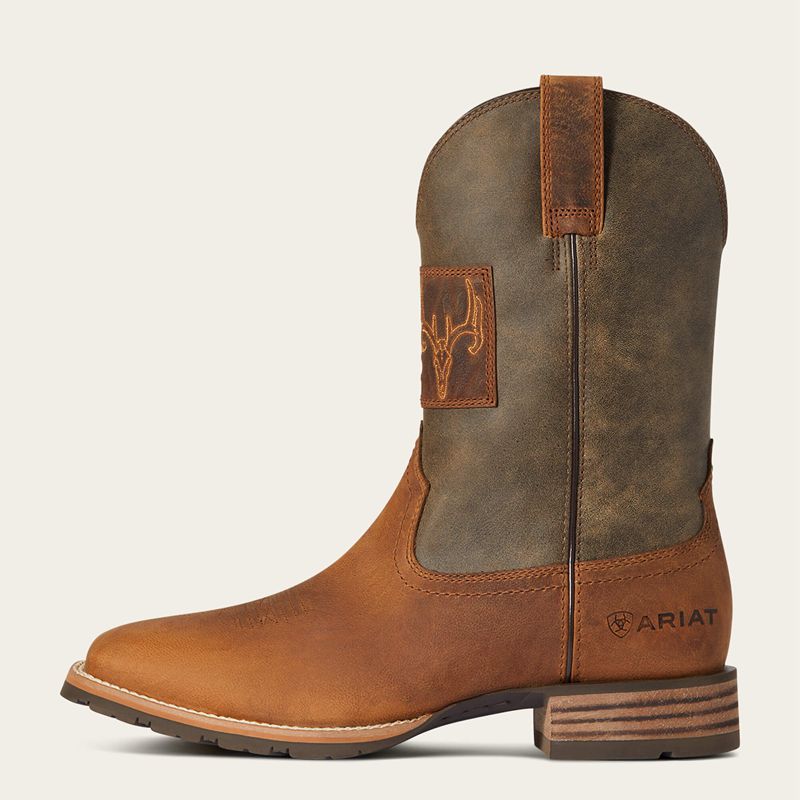 Ariat Hybrid Patriot Country Western Boot Marron Homme | NJK-17518844