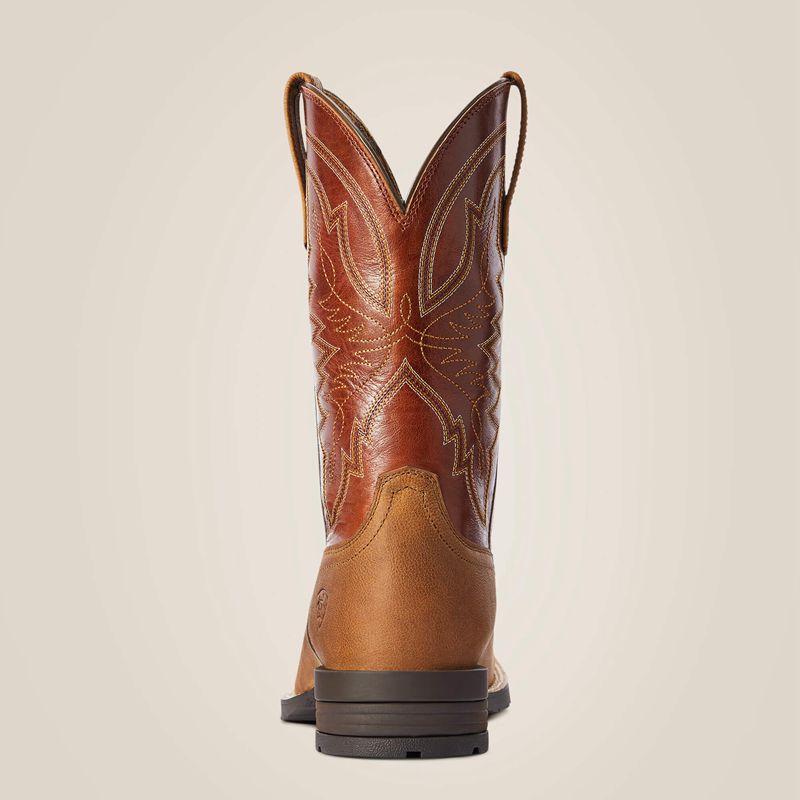 Ariat Hybrid Ranchwork Western Boot Sorrel Crunch Homme | WIT-56781940