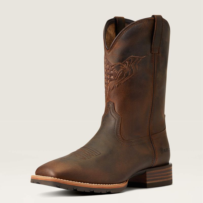 Ariat Hybrid Fly High Western Boot Marron Homme | EUK-38876767