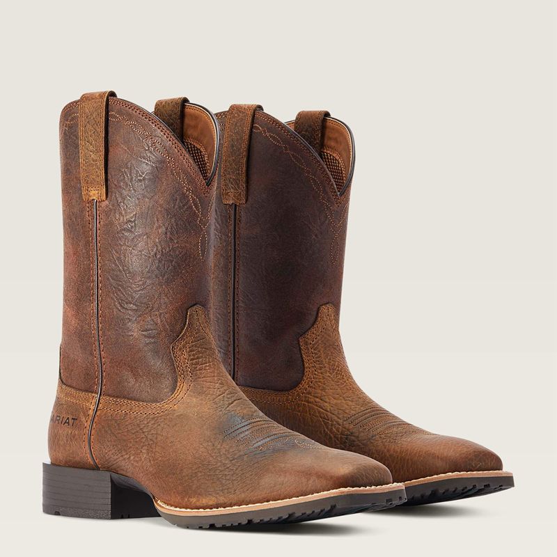 Ariat Hybrid Grit Western Boot Earth Homme | QYZ-62511117