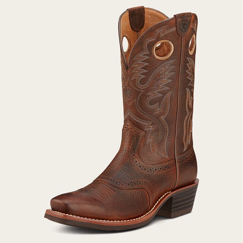 Ariat Heritage Roughstock Western Boot Marron Homme | MDI-41254907