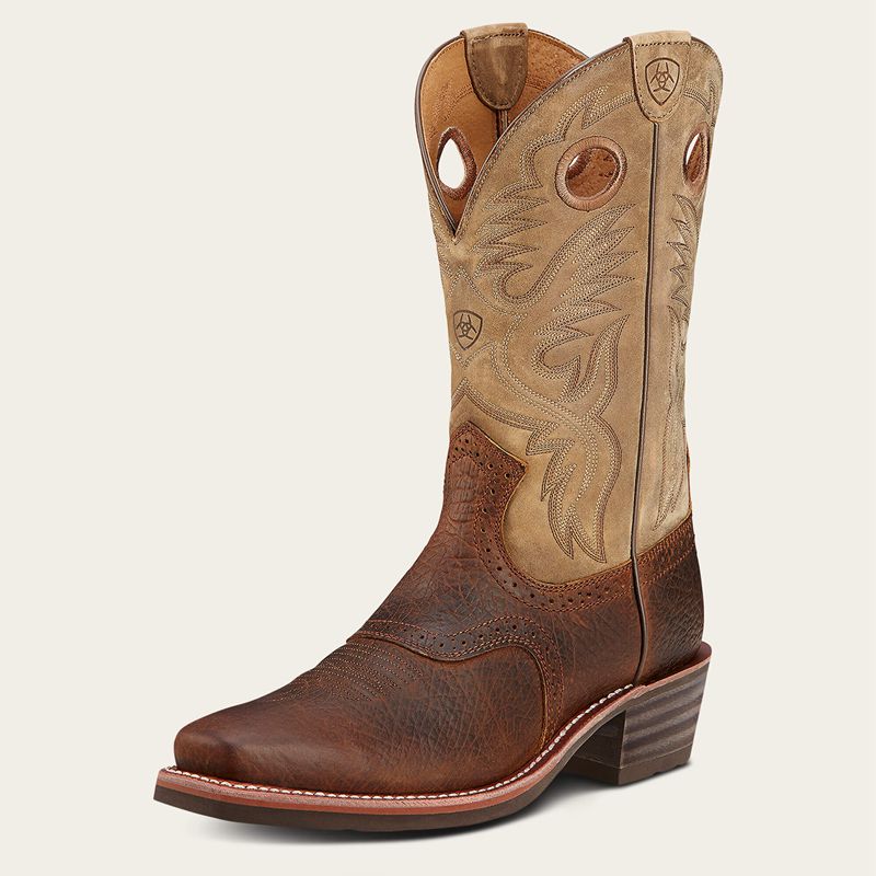 Ariat Heritage Roughstock Western Boot Earth Homme | SHQ-08063473