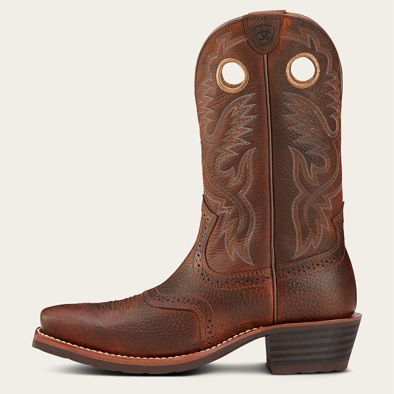 Ariat Heritage Roughstock Western Boot Marron Homme | MDI-41254907