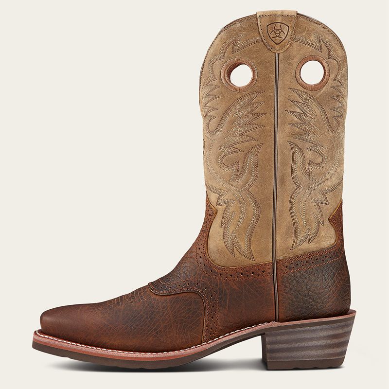 Ariat Heritage Roughstock Western Boot Earth Homme | SHQ-08063473