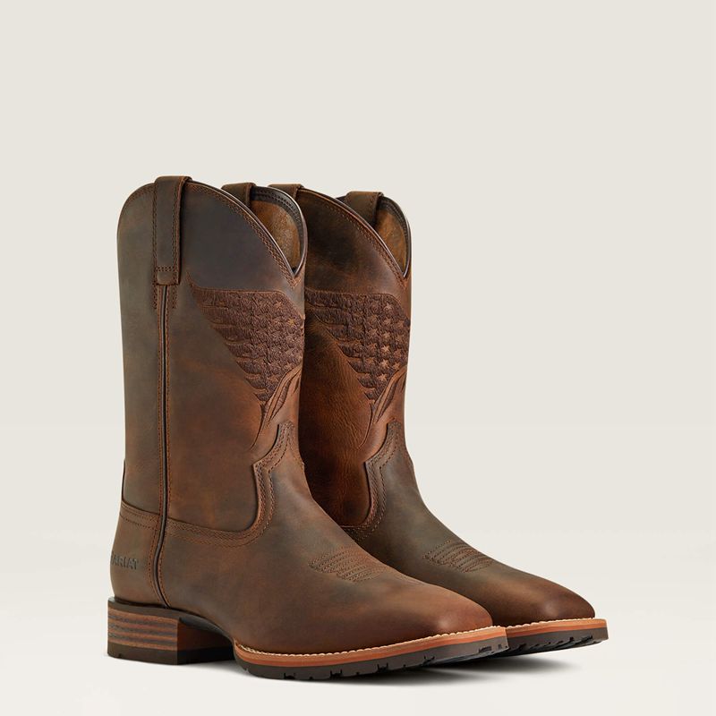 Ariat Hybrid Fly High Western Boot Marron Homme | EUK-38876767