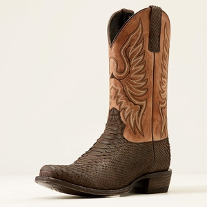 Ariat Circuit High Stepper Python Cowboy Boot Chocolat Homme | RLR-35553438