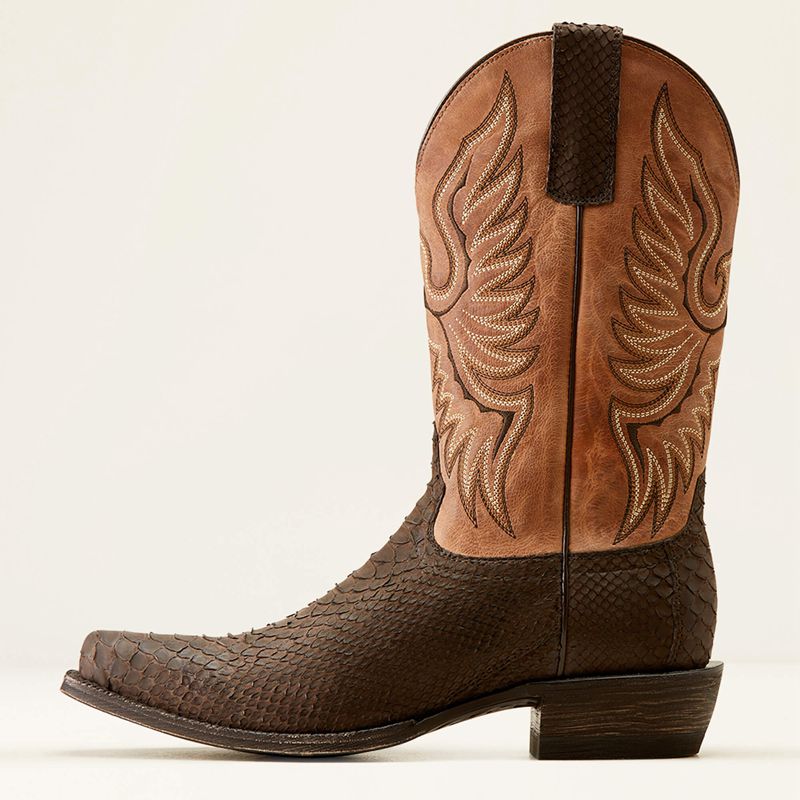 Ariat Circuit High Stepper Python Cowboy Boot Chocolat Homme | RLR-35553438