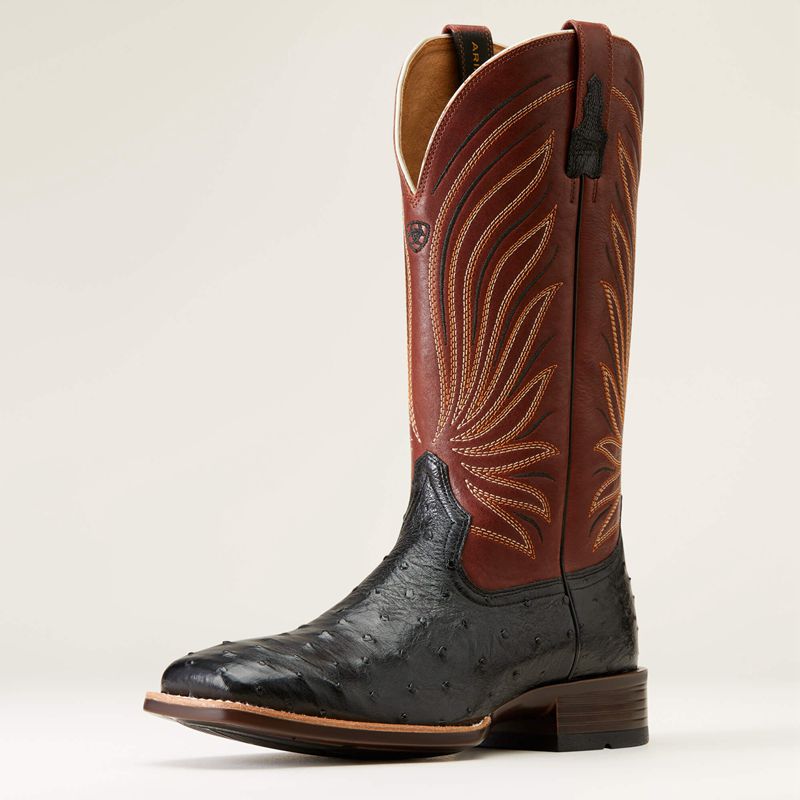 Ariat Brandin' Ultra Western Boot Noir Homme | VIG-39294462