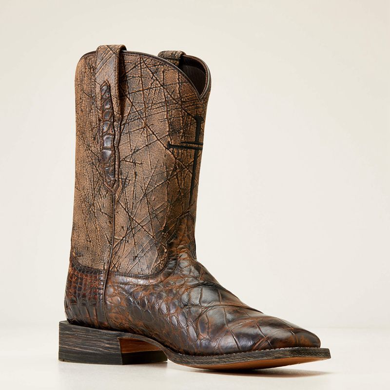 Ariat Backwater Western Boot Marron Homme | DOX-90540847