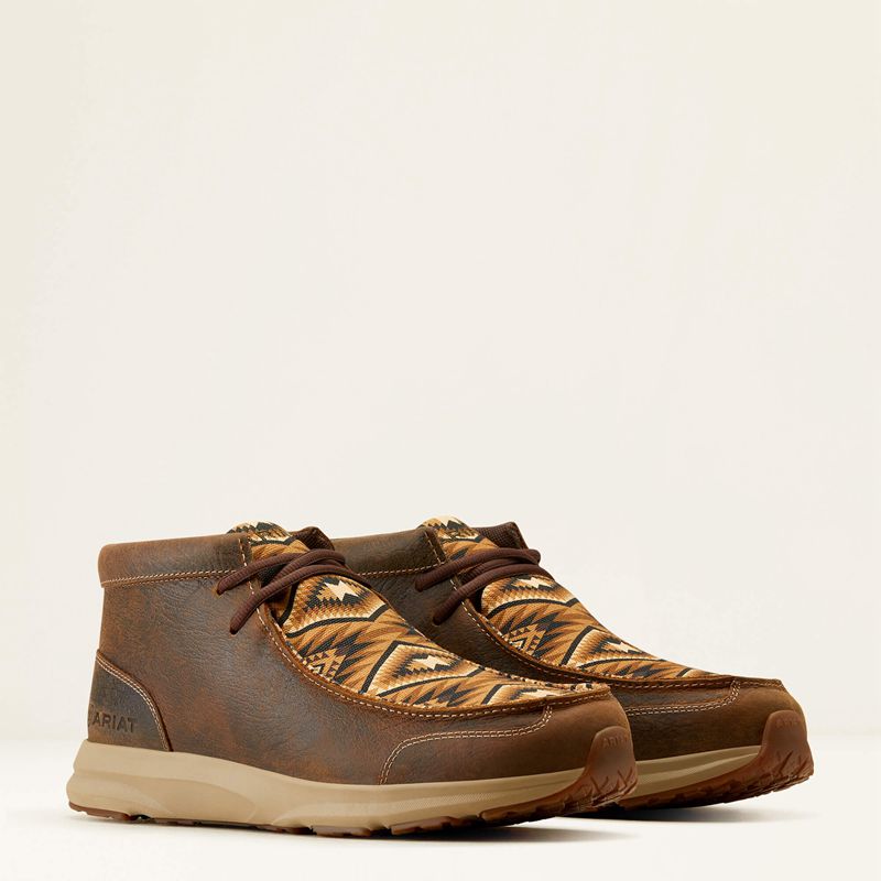 Ariat Spitfire Old Earth/Brown Southwest Print Homme | FPP-20430932