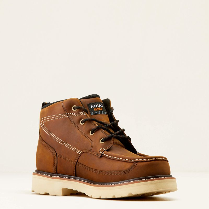 Ariat Rebar Lift Chukka Work Boot Marron Homme | IJP-95691537