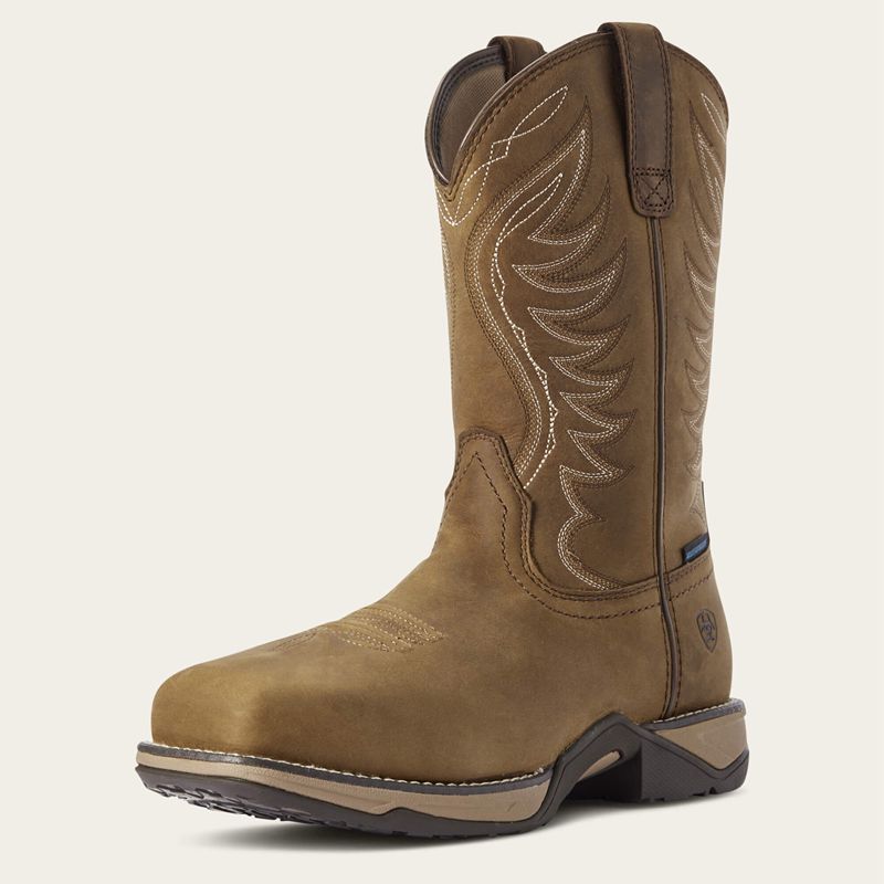 Ariat Anthem Waterproof Composite Toe Work Boot Marron Femme | ULJ-92178247