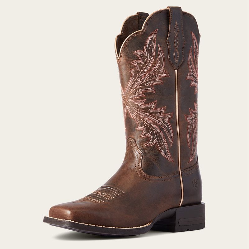 Ariat West Bound Western Boot Marron Femme | VMK-08010378