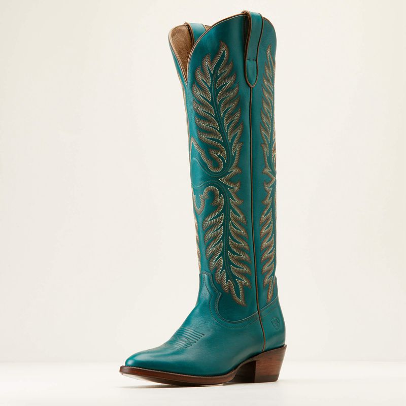 Ariat Sterling Margot Stretchfit Western Boot Empress Teal Femme | VXJ-74101767