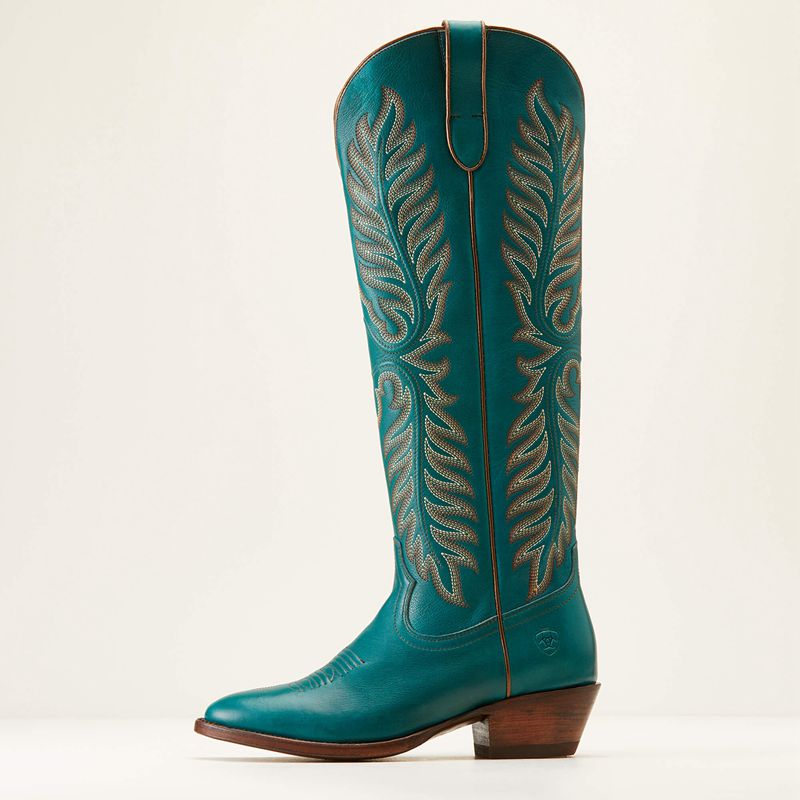 Ariat Sterling Margot Stretchfit Western Boot Empress Teal Femme | VXJ-74101767