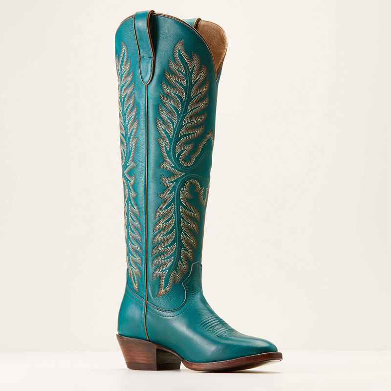 Ariat Sterling Margot Stretchfit Western Boot Empress Teal Femme | VXJ-74101767