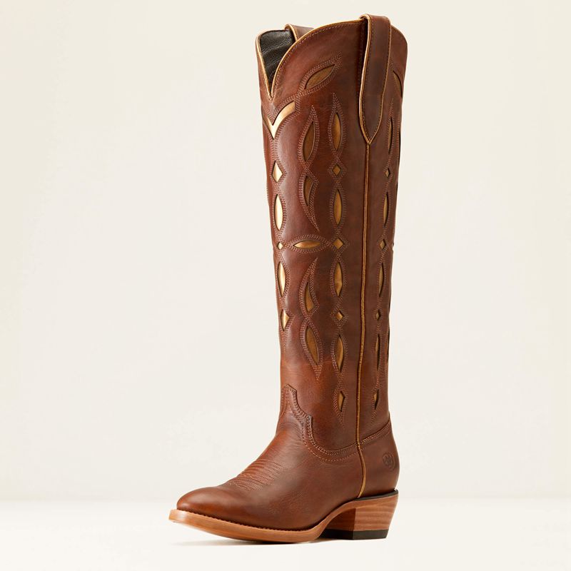 Ariat Saylor Stretchfit Western Boot Marron Femme | DAA-74506560