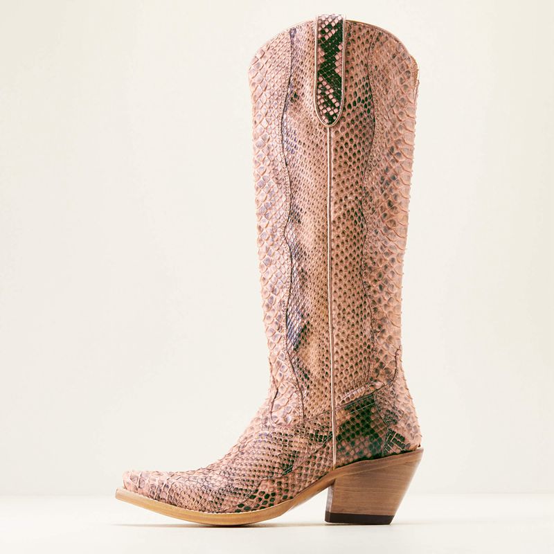 Ariat Sterling Emery Stretchfit Western Boot Rosewater Python Femme | OGU-94822497