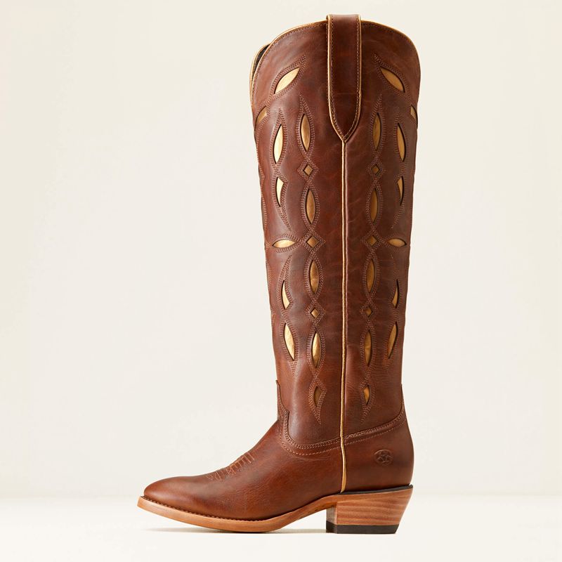 Ariat Saylor Stretchfit Western Boot Marron Femme | DAA-74506560