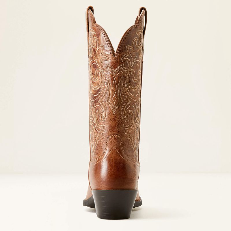 Ariat Round Up Square Toe Western Boot Ready Russet Femme | FWD-82052595