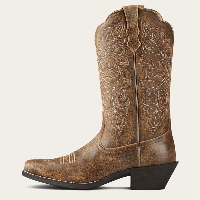 Ariat Round Up Square Toe Western Boot Vintage Bomber Femme | QRA-62012660