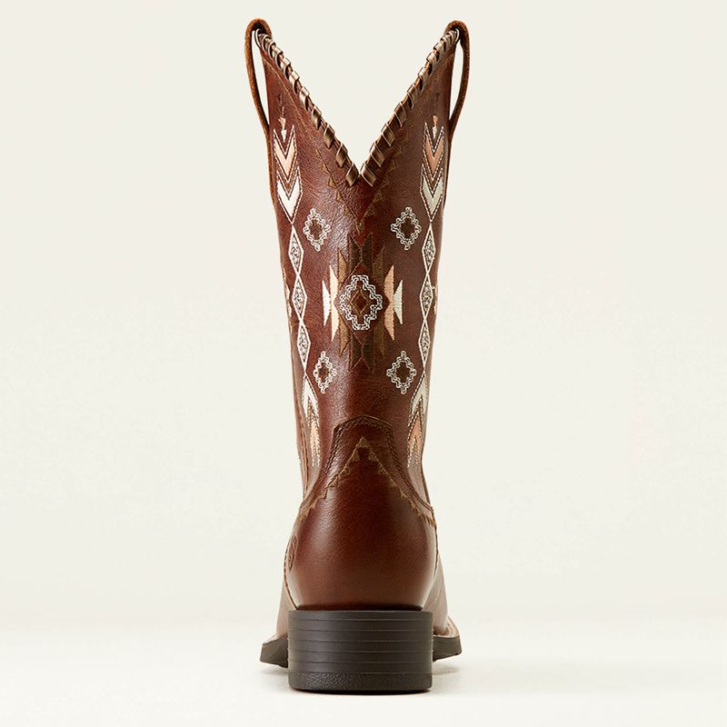 Ariat Round Up Skyler Western Boot Canyon Tan Femme | QGZ-50849679