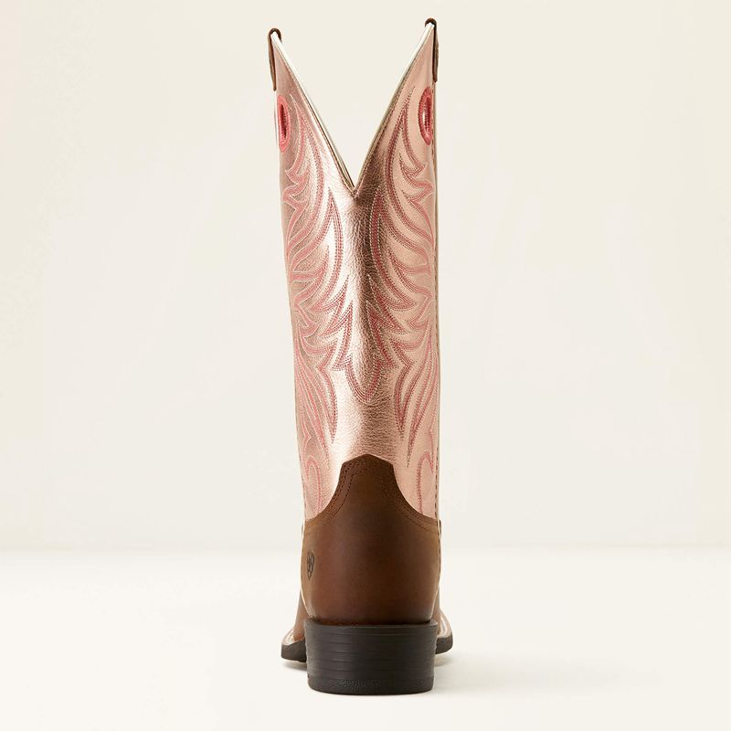 Ariat Round Up Ryder Western Boot Rose Femme | SOF-39109629