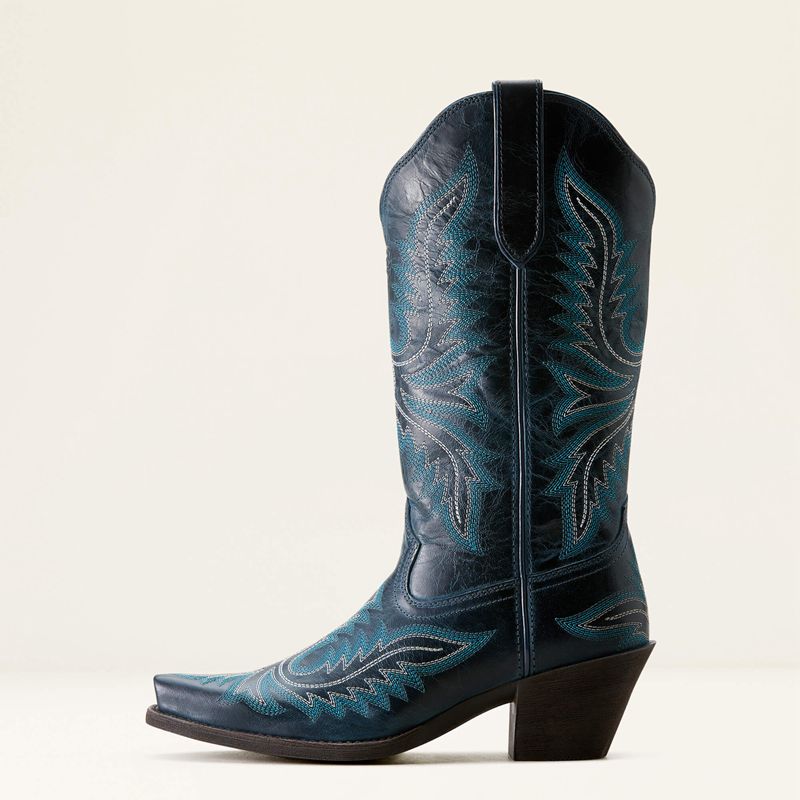 Ariat Round Up Collins Western Boot Fresh Denim Femme | LAB-80981010