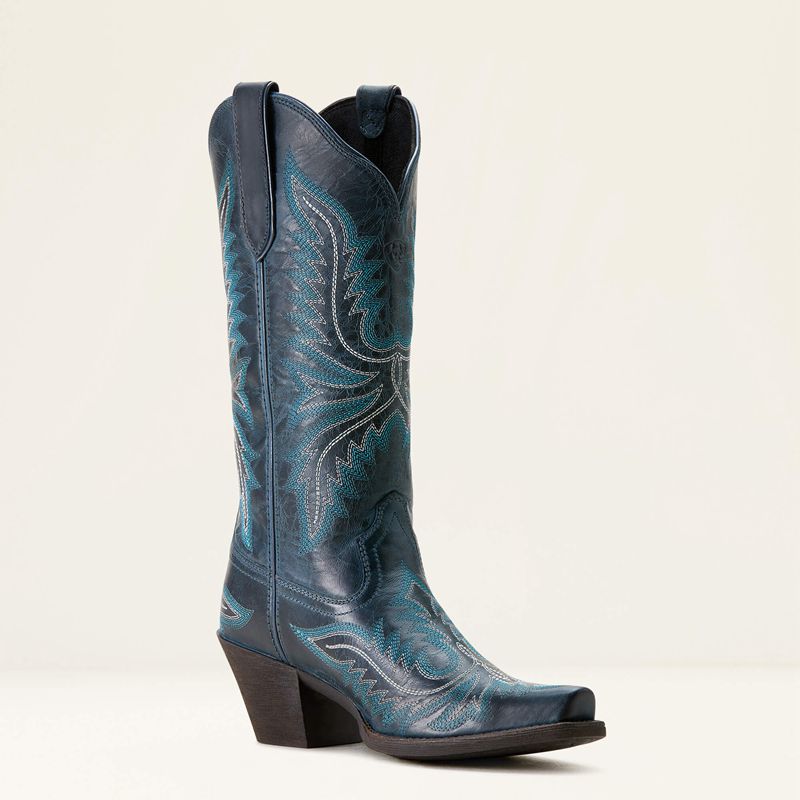 Ariat Round Up Collins Western Boot Fresh Denim Femme | LAB-80981010