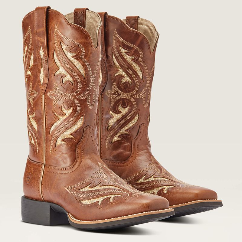 Ariat Round Up Bliss Western Boot Midday Tan Femme | DPE-21433768