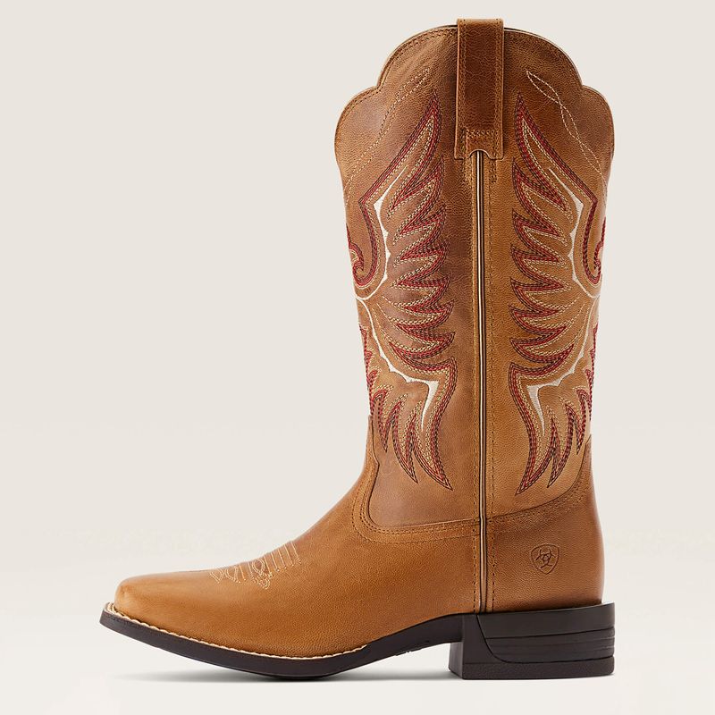 Ariat Rockdale Western Boot Almond Buff Femme | LDI-00996070