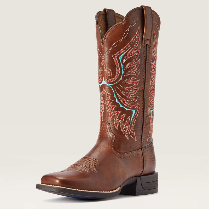 Ariat Rockdale Western Boot Marron Femme | MXE-34618004