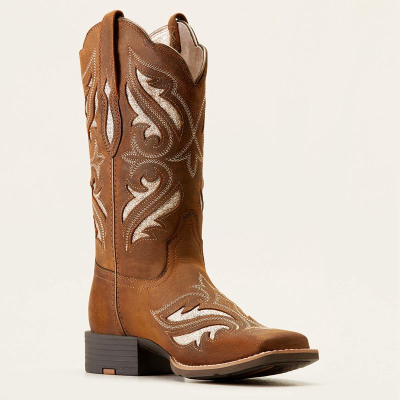 Ariat Round Up Bliss Western Boot Marron Femme | KFI-94010301