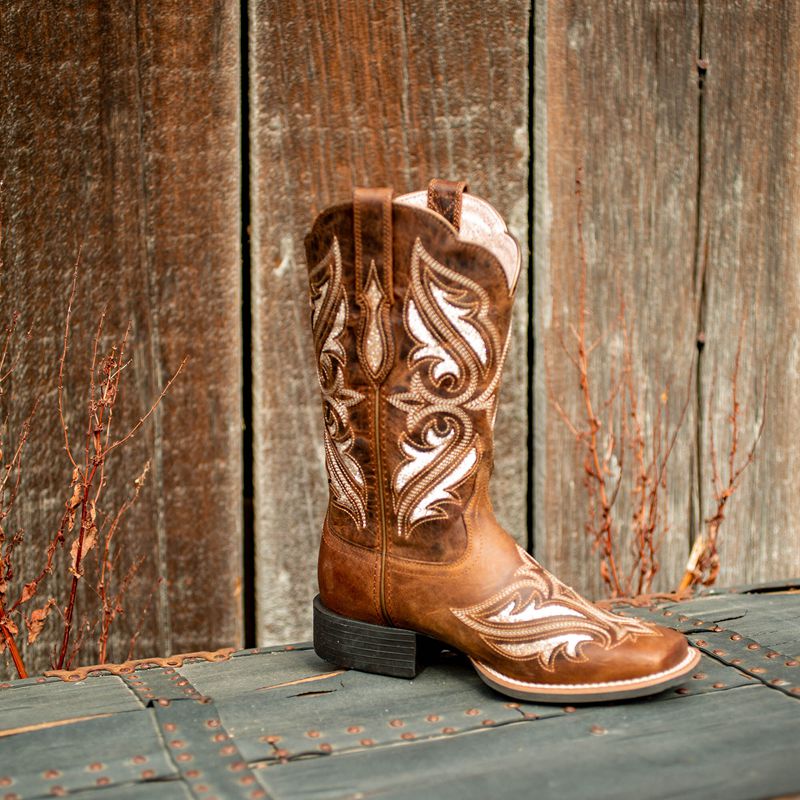 Ariat Round Up Bliss Western Boot Marron Femme | KFI-94010301