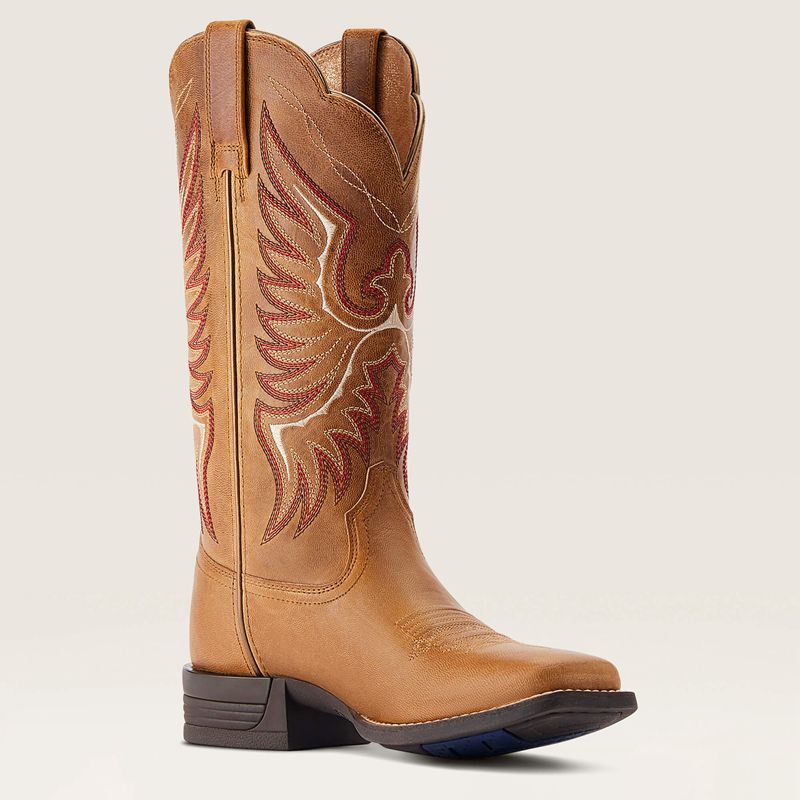 Ariat Rockdale Western Boot Almond Buff Femme | LDI-00996070