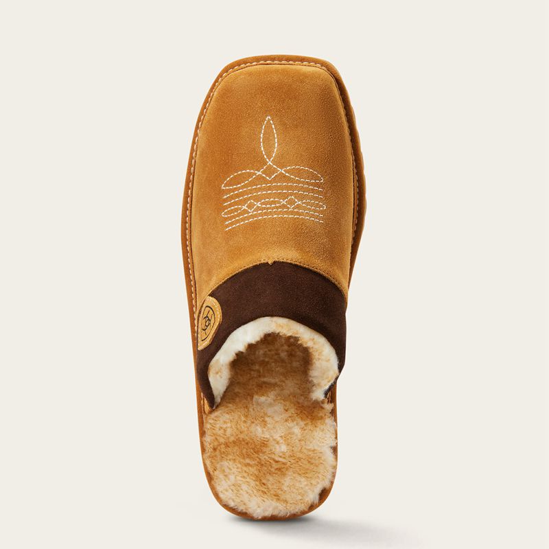 Ariat Silversmith Square Toe Slipper Chestnut Homme | QRE-82226144