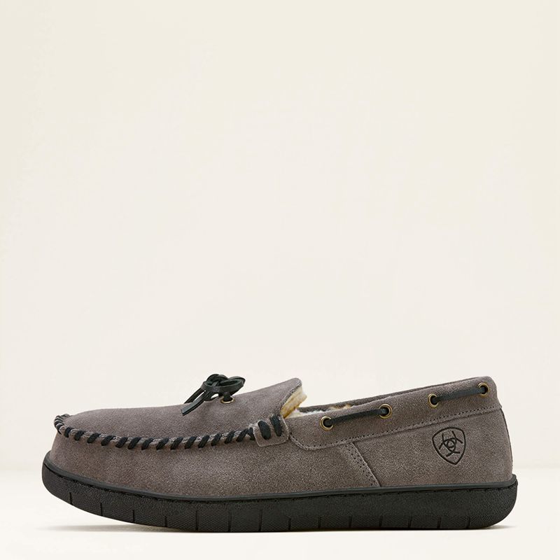 Ariat Moccasin Slipper Grise Homme | BEF-09632598