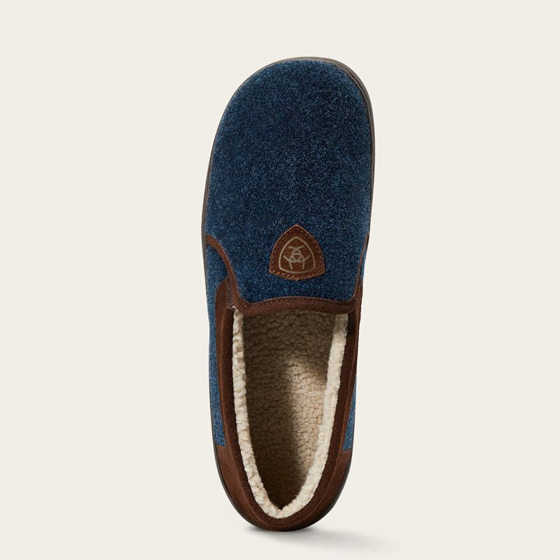 Ariat Lincoln Slipper Bleu Marine Homme | IGA-95549822